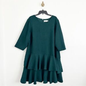 Eliza J Green Ruffle Hem Dress Size 22W